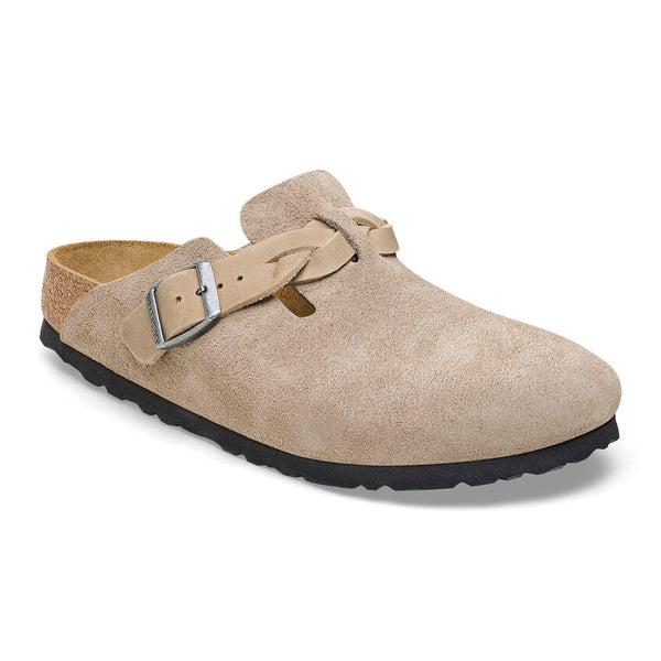 Women's Boston Braided Taupe Suede