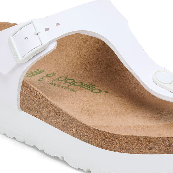 Gizeh Platform Vegan White Birko-Flor