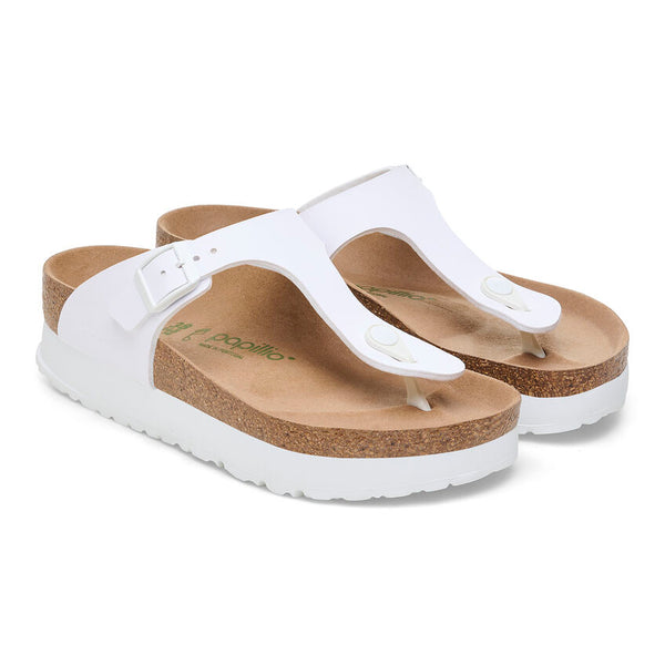 Gizeh Platform Vegan White Birko-Flor