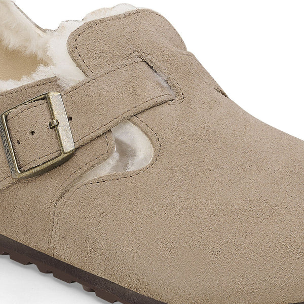 Women's London Shearling Taupe Suede