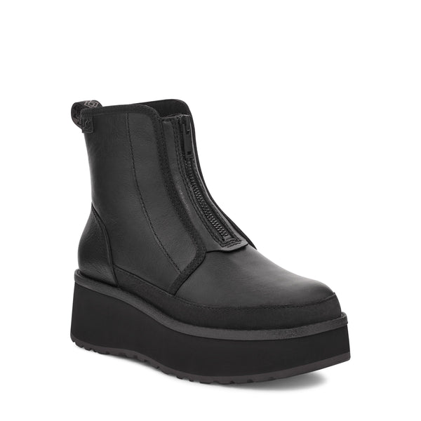 UGG® Cityfunc Black Zip Leather Boots