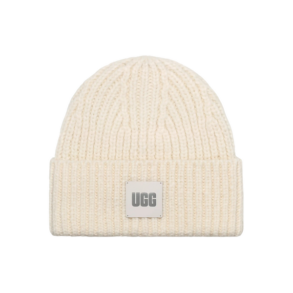 UGG® Chunky Rib Logo Beanie