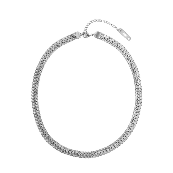 Lattice Choker Silver