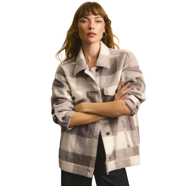 Preston Knit Plaid Jacket