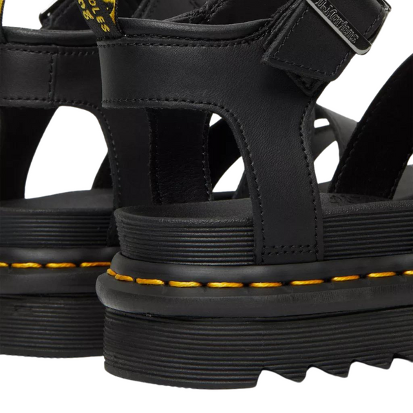 Blaire Black Hydro Leather Sandals