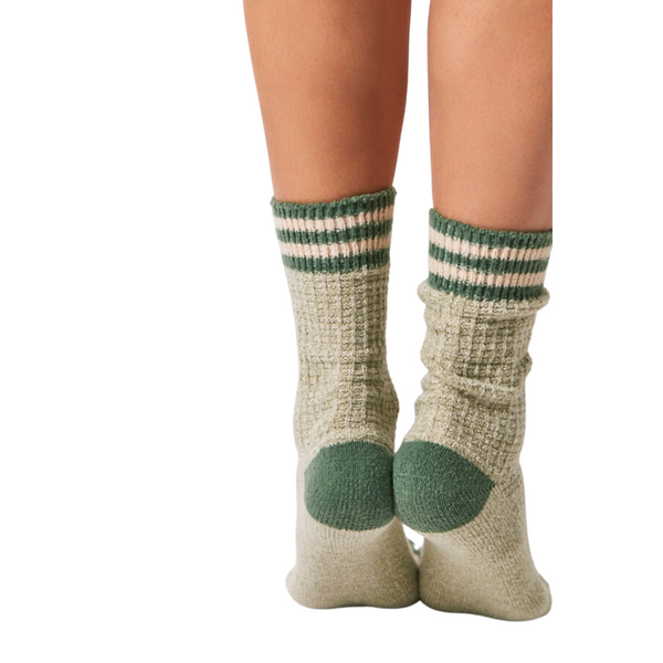 Jackson Cozy Stripe Socks Sage