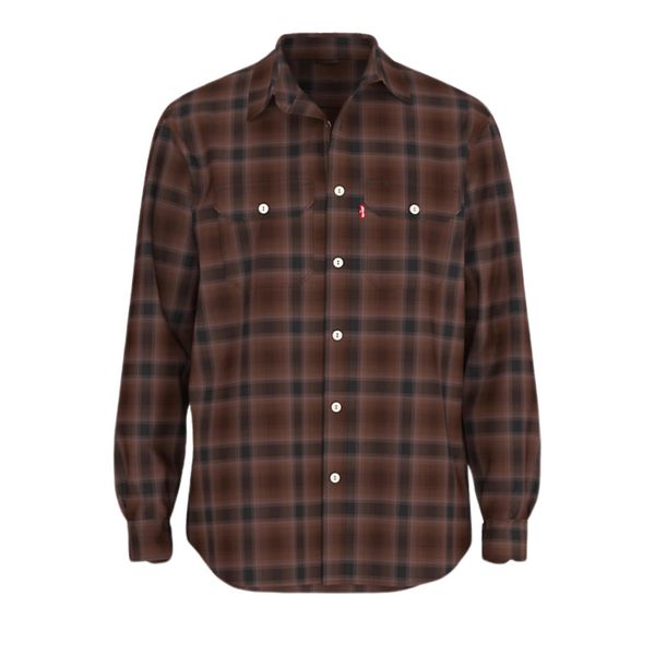 Men's Jackson Worker James Plaid Chocolate