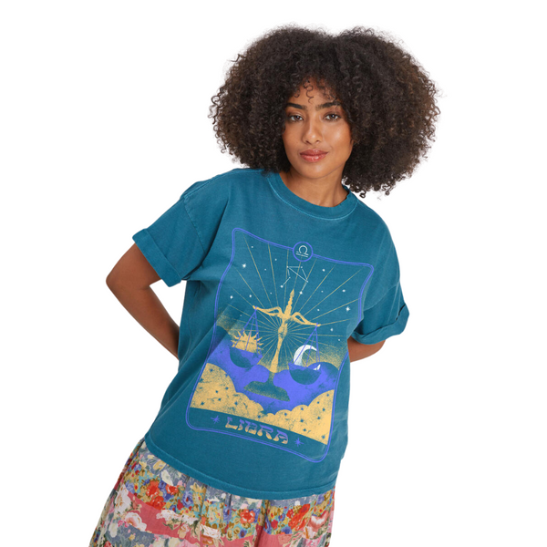 Libra Card Zodiac Tee