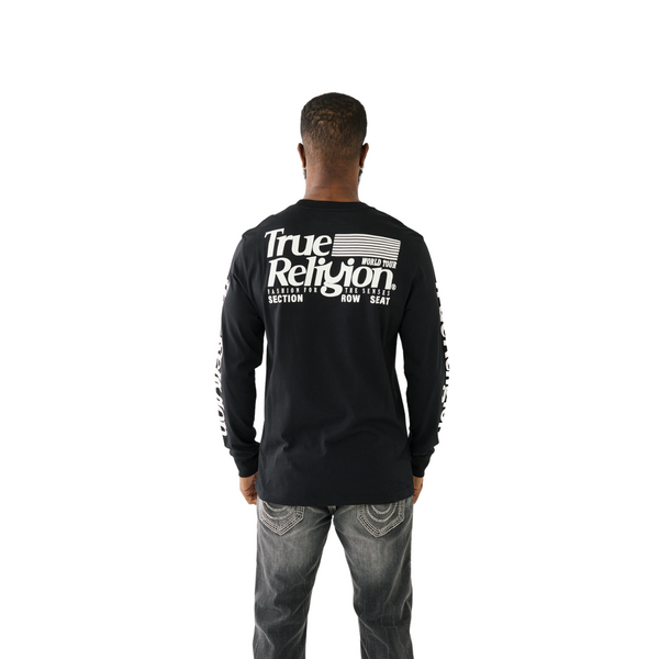 Long Sleeve True Flag Tee Black