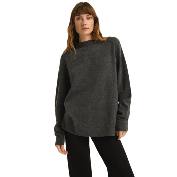 Gia Crew Neck Sweater Charcoal