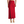 Europa Poly Sheen Skirt Haute Red