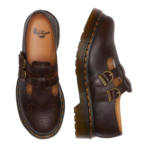 8065 Mary Jane Crazy Horse Brown Leather