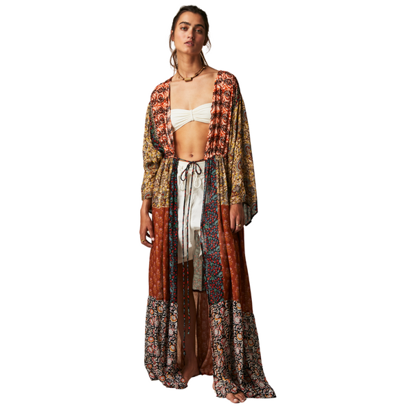 Bombay Mixed Print Kimono