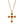 Dahlia Rose Cross Necklace Multi