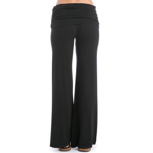 Ruched Waist Pant Black