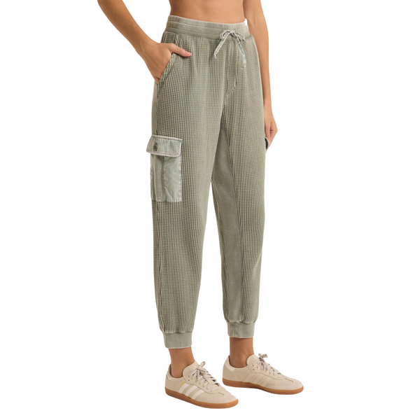 Niles Waffle Cargo Pant Palm Green