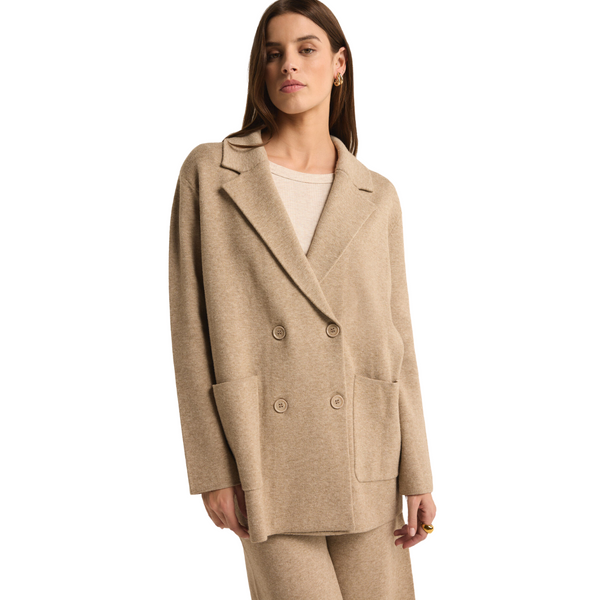 Call It A Day Blazer Oatmeal Heather