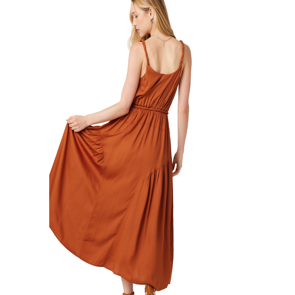 Aura Dress Solid Umber