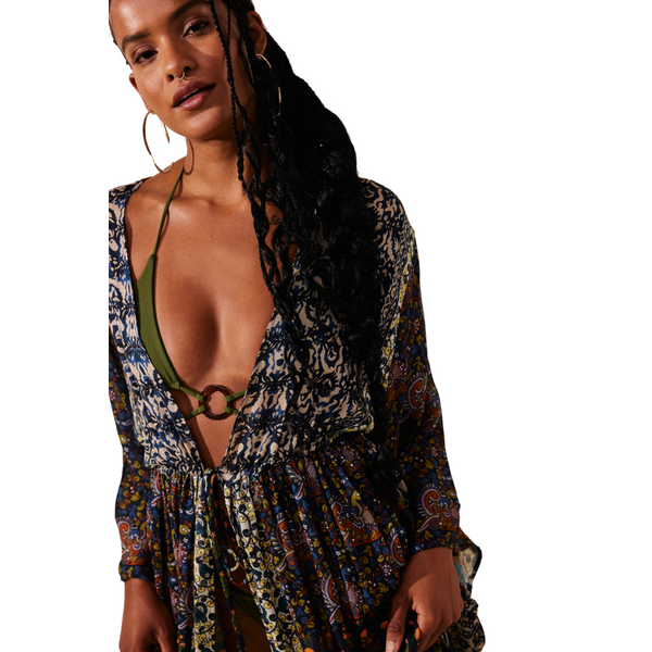 Bombay Mixed Print Kimono