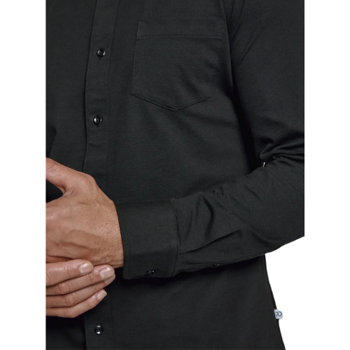 Men's Black Oxford Stretch Shirt