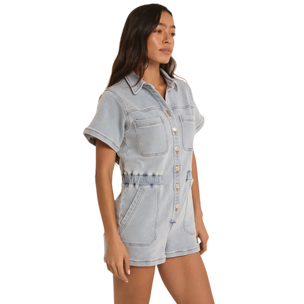 Elias French Terry Denim Romper