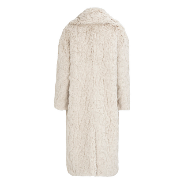 Katie Sand Pelted Long Fur Coat