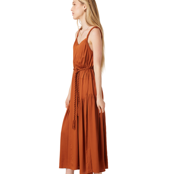 Aura Dress Solid Umber