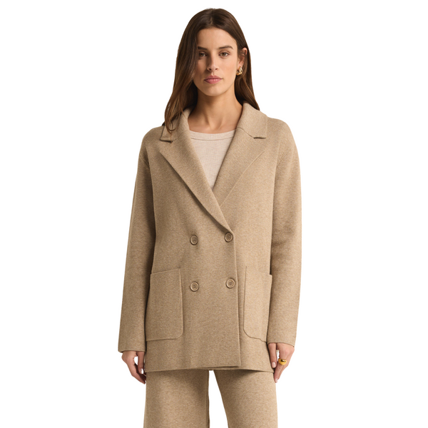 Call It A Day Blazer Oatmeal Heather