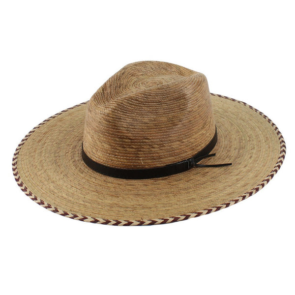 Dark Trim Palm Hat