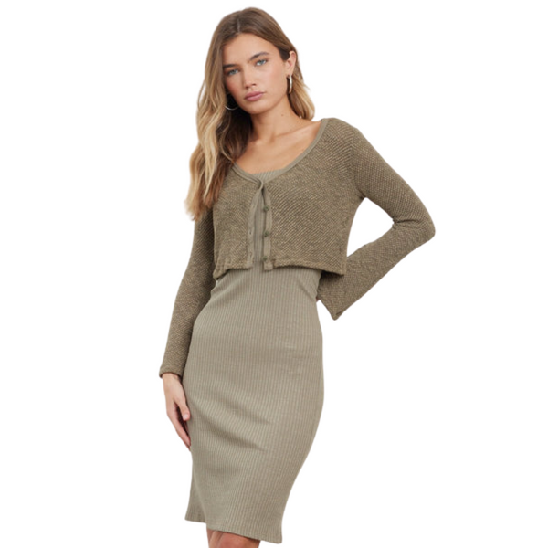 Slim Skirt Sage Leaf