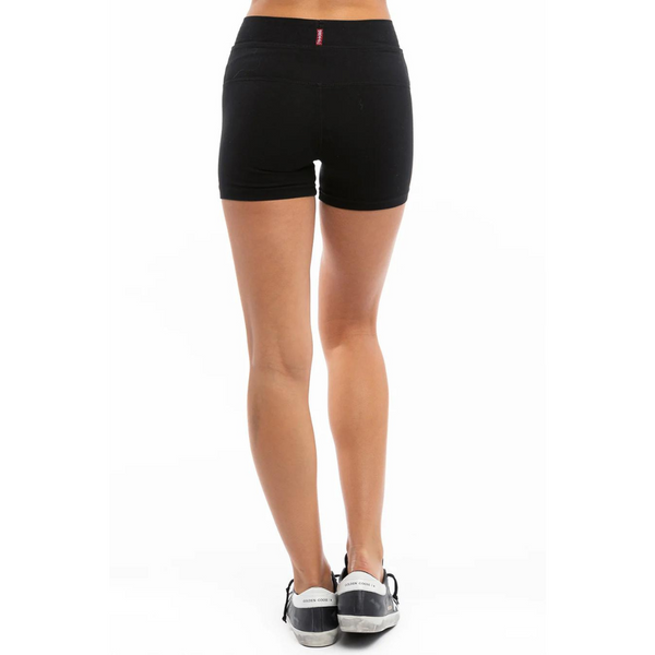 High Rise Bootie Shorts Black