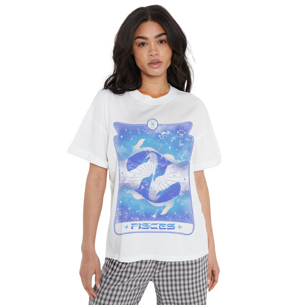 Pisces Card Zodiac Tee