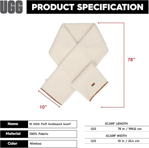 UGG® Scalloped Trim Scarf