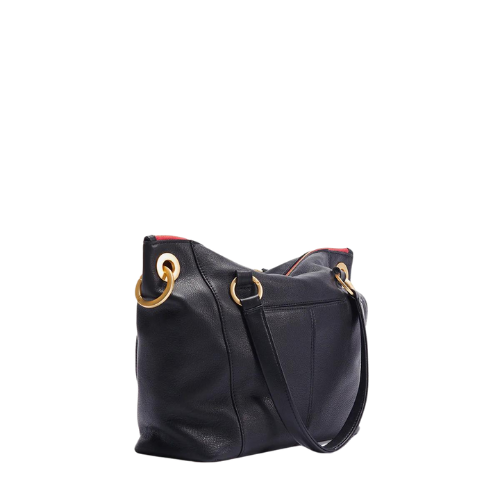 Daniel Medium Black Gold Red Zip