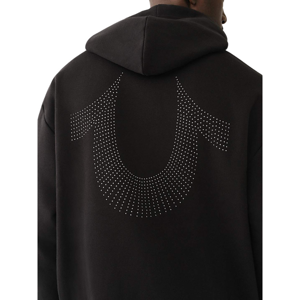 Relaxed Stud Pullover Hoodie