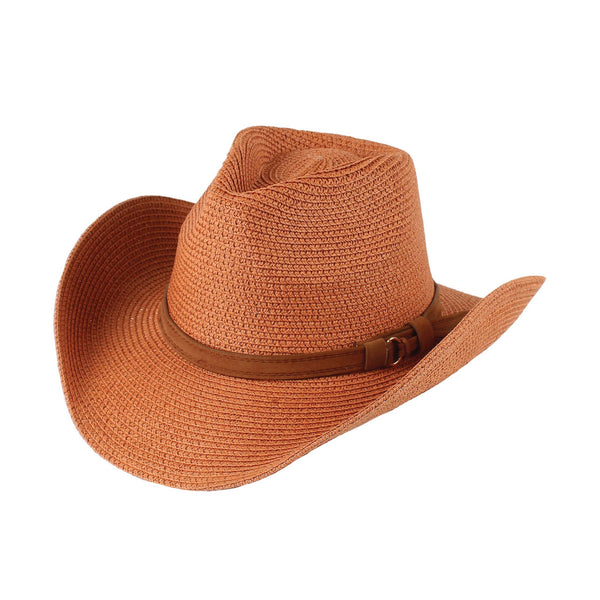 Leatherette Band Cowboy Hat