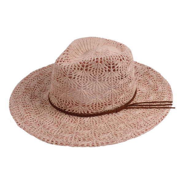 Crochet Design Fedora Pink