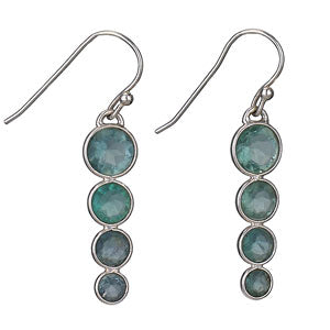 4 Round Apatite Earrings