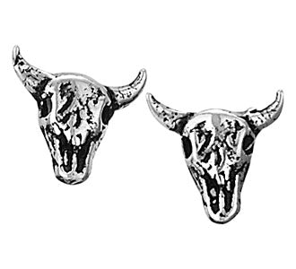 Cow Skull Stud Earrings