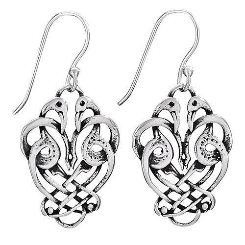 Entwined Swans Earrings