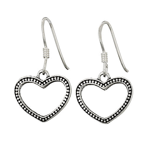 Open Heart Earrings