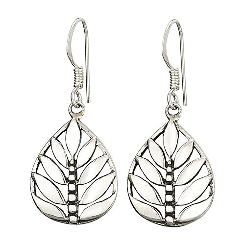 Open Leaf Earrings