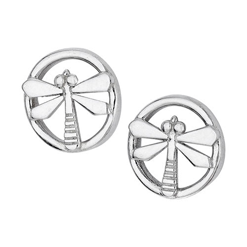 Dragonfly Encircle Stud Earrings