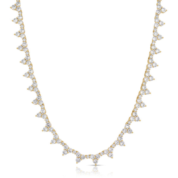 Isabella Tennis Necklace White