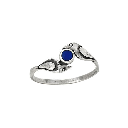 Lapis Birds Ring