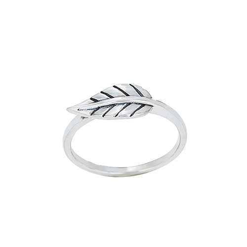 Etched Leaf Ring