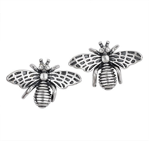 Detailed Bee Stud Earrings