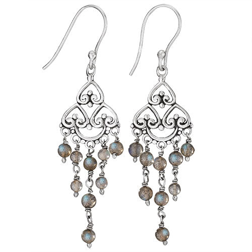 Labradorite Chandelier Earrings