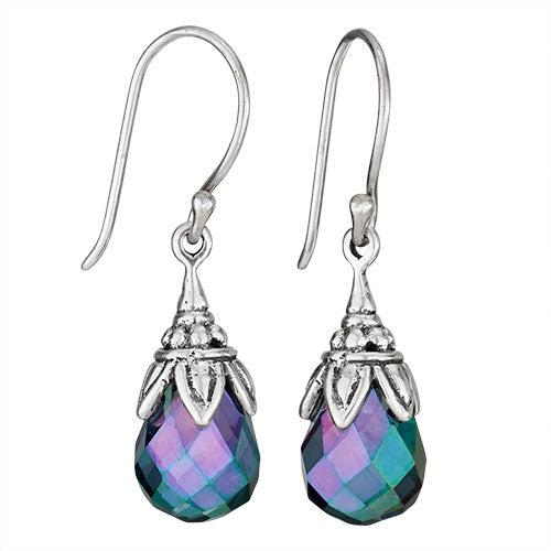 Faceted Mystic Topaz Earrings