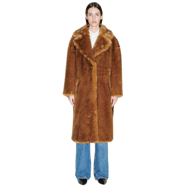 Katie Honey Mink Long Fur Coat